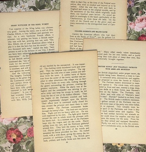 100 Antique Vintage Book Pages from 1887-1968 Books, variety of genres themes - Picture 18 of 20