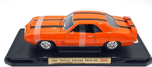 Road Signature 1/18 Scale Diecast - 92368 1969 Pontiac Firebird Trans Am Orange - Picture 4 of 5
