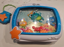 BABY EINSTEIN SEA DREAMS SOOTHER MUSICAL CRIB TOY SOUND MACHINE OCEAN Works