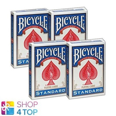4 Decks Bicycle Double Face No Back Standard Magic Tricks Karten Neu