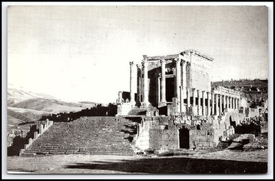 Vintage Djemila Algerien Tempel des Septimius Severus römische Ruinen Postkar...
