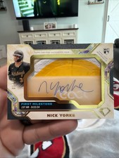2025 Topps Diamond Icons Nick Yorke Rookie Jumbo Cleat Patch Auto /10 Pirates 