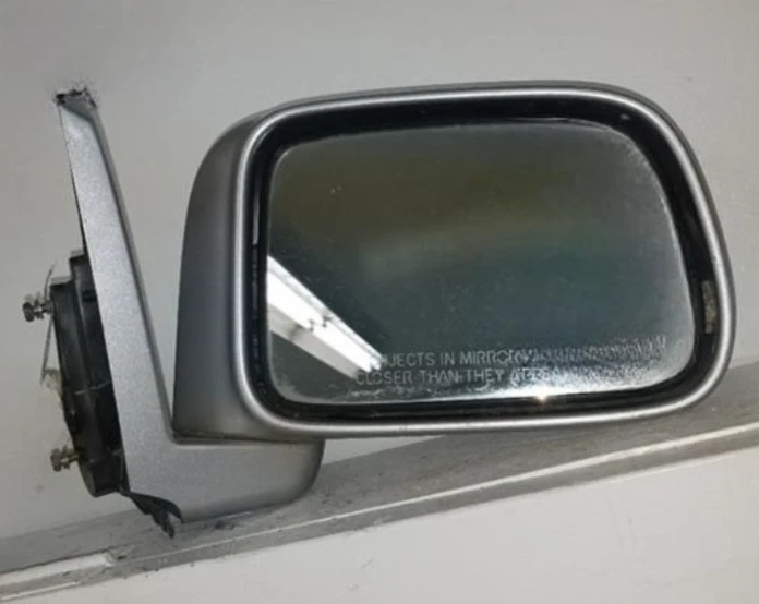 1999-2001 Honda CR-V Passenger Right Side View Mirror Door Assembly Silver Oem - Изображение 2 из 4