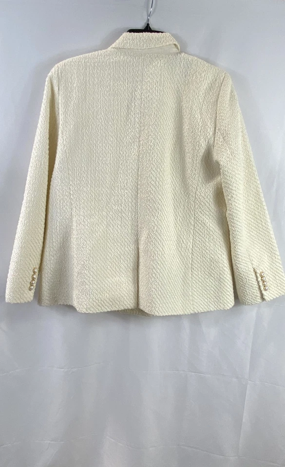 Ann Taylor Ivory Outerwear - Size 14 - Image 2 of 4
