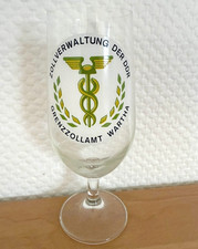 Bier-Glas Zoll DDR Grenze Grenzzollamt Wartha, Zollverwaltung, Grenztruppen, BGS