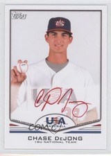 2011 Topps USA Baseball Team Red Ink 34/99 Chase De Jong DeJong Auto 0c6