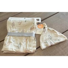 Disney Baby Cloud Island Swaddle  Hat Set Pooh Bear Newborn Essentials Nursery