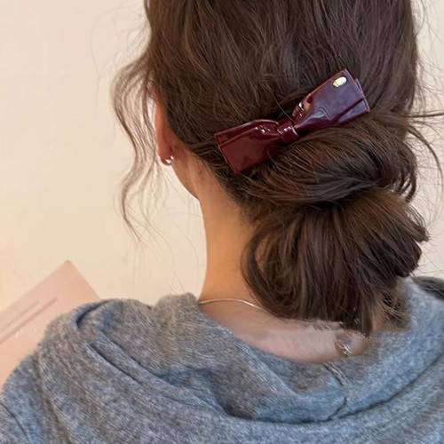 Hair Claw Acetic Acid Hairpin Barrette Bowknot Spring Clip Travel - Picture 9 of 14