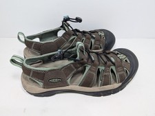 KEEN Women's 9.5 Newport H2 Sandal Waterproof Brown Lt Blue Sandals