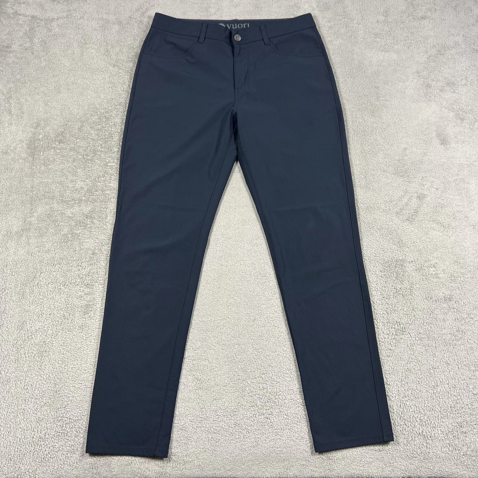Vuori Meta Athletic Slim Pants Mens 32x30 Blue Performance Chino Golf V430
