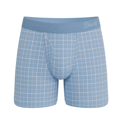 Shinesty Spick & Span Window Pane Plaid Ball Hammock  Magnum Big Pouch Underwear