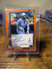 2025 Topps Chrome Update Series - Auto Maikel Garcia #AC-GA Orange Refractor /25