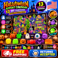 NeeDoh Halloween Advent Calendar 13 Day Funky Frights Squishy Stress Relief Toys