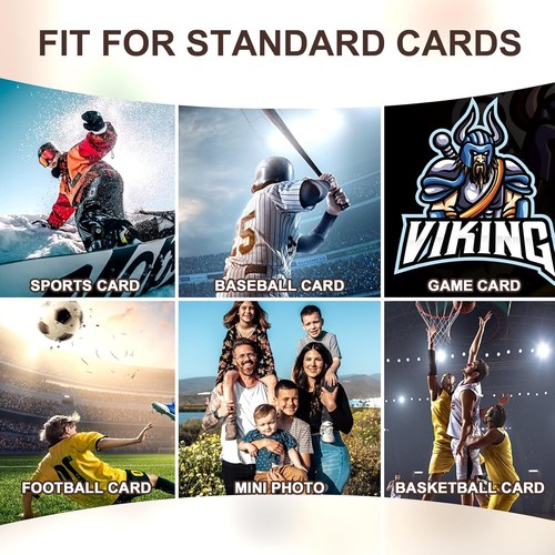 2000 Card Sleeves Top Loaders for Trading Cards, Clear, Protectors, Fits Sports - Imagen 6 de 9