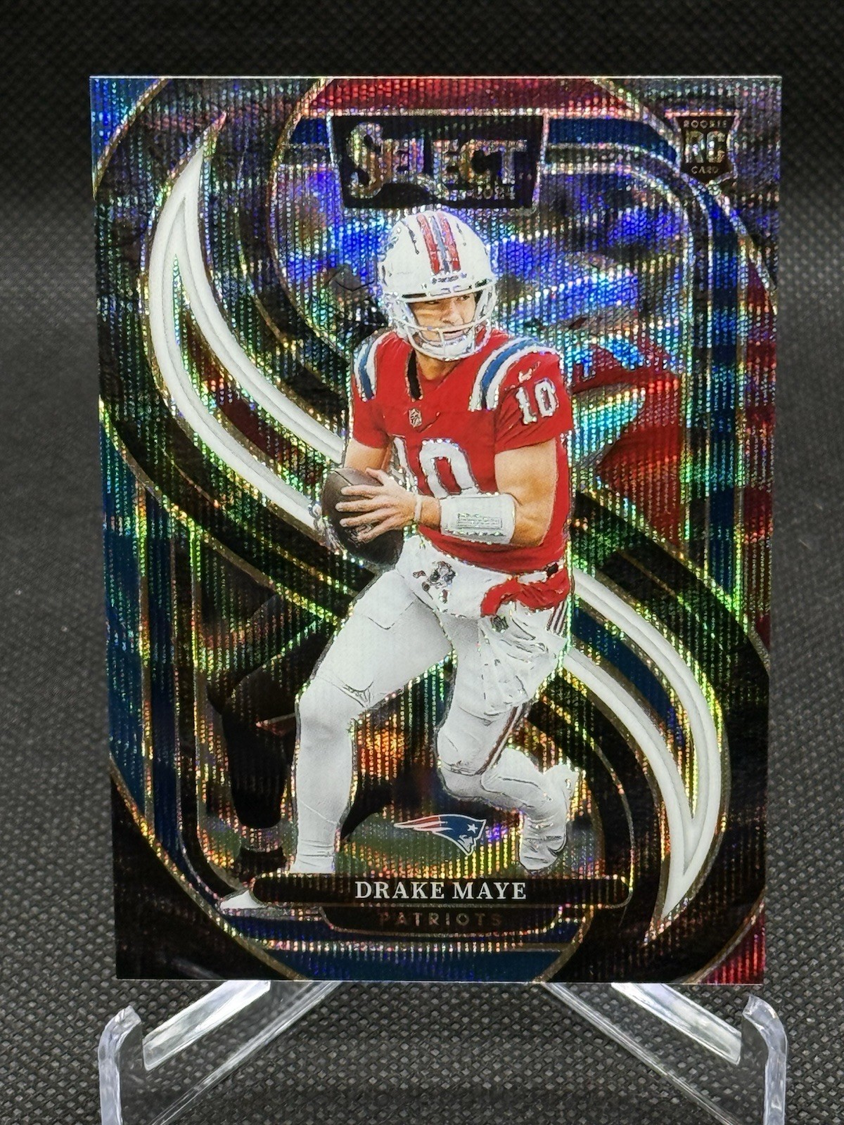 2024 Panini Select Premier Level Tri-Color Prizm /249 Drake Maye #113 RC
