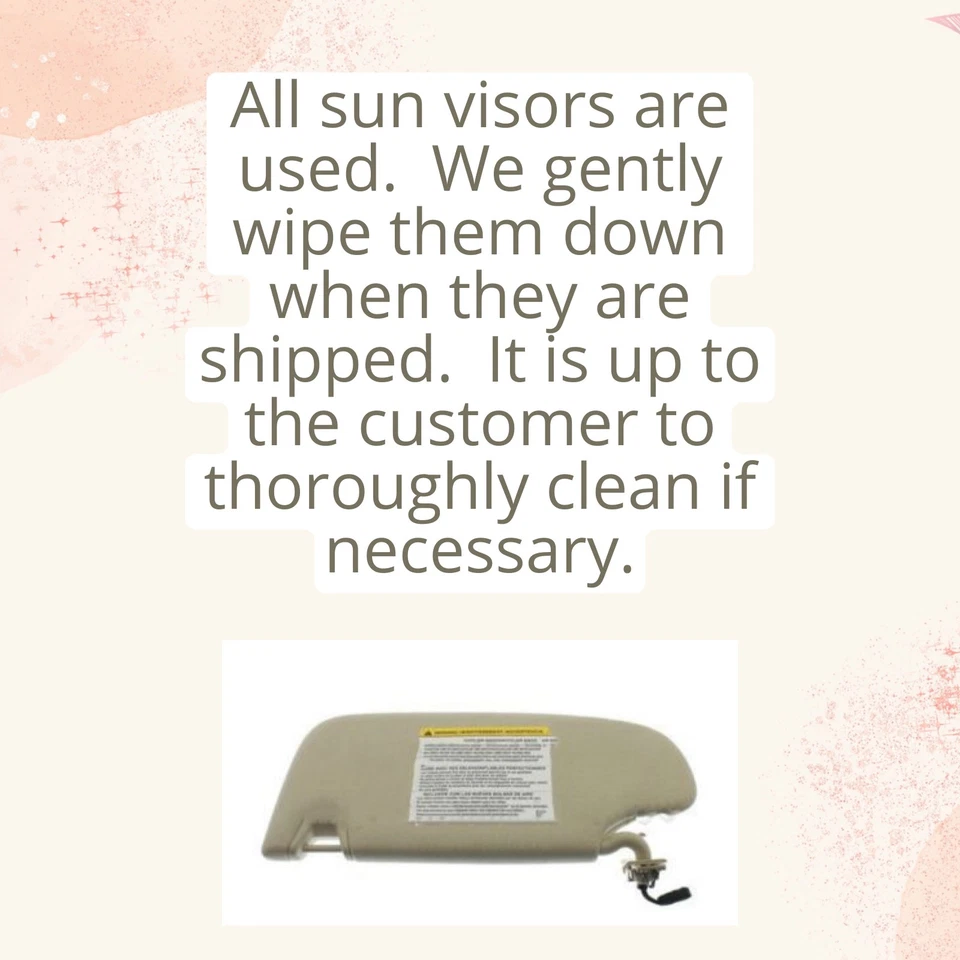 Passenger Sun Visor Illuminated 4 Door Gran Coupe Fits 12-19 BMW 640i 784122 Foto 4 de 4