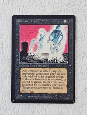 MTG Beta Animate Dead Uncommon 1993 Vintage Old School Magic Anson Maddocks LP