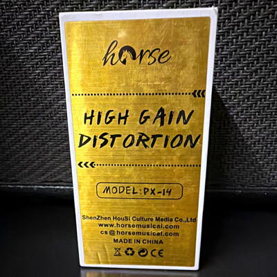 New Horse PX-14 High Gain Distortion Pedal, Analog Effects for Electric Guitar