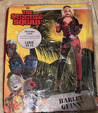 Harley Quinn Suicide Squad DC Adult Costume NEW Retail Packaging Womens L 10-12