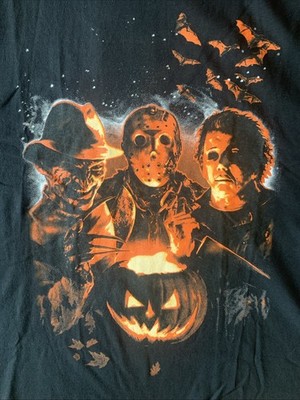 NEW w/o tags Horror Icons Freddy Krueger x Jason Voorhees x Michael Myers Shirt