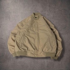 Vintage Derby of San Francisco Beige Quilted Cup Shoulder Jacket Size L FJ ZEA