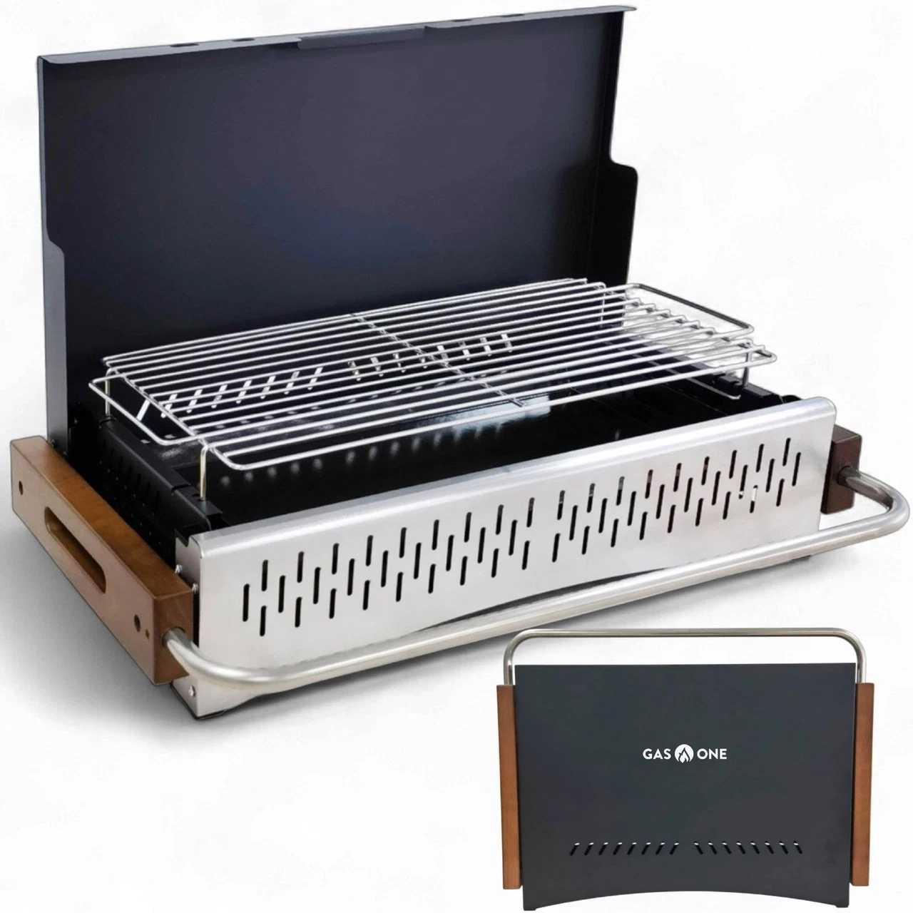 GasOne XL Portable Charcoal Grill – 24.5 x 18.5-inch Foldable Barbecue Grill Bri