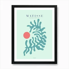 Matisse Triptych 55 Right | Pop Art Framed Wall Art Poster Canvas Print Picture