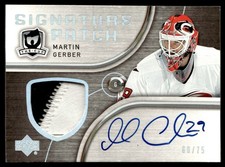 2005-06 Upper Deck The Cup Signature Patches Martin Gerber Auto 60/75 #SP-GE