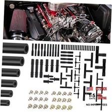 6PCS 5Ft Silicone Vacuum Hose Automotive Set - Vacuum Lines Kit - Black