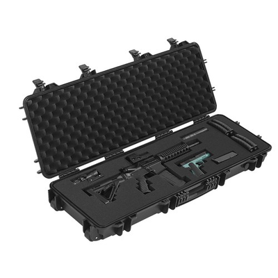 #ad Uimoso Hard Rifle Case IP67 Waterproof Gun Storage with Customizable Foam Black $66.99