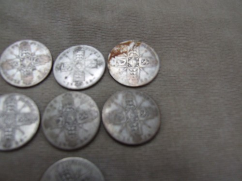 J7 OFFERS COMBINE BRITISH SILVER COIN GEORGE V - 1924 FLORIN TWO SHILLING X7 - Picture 3 of 6