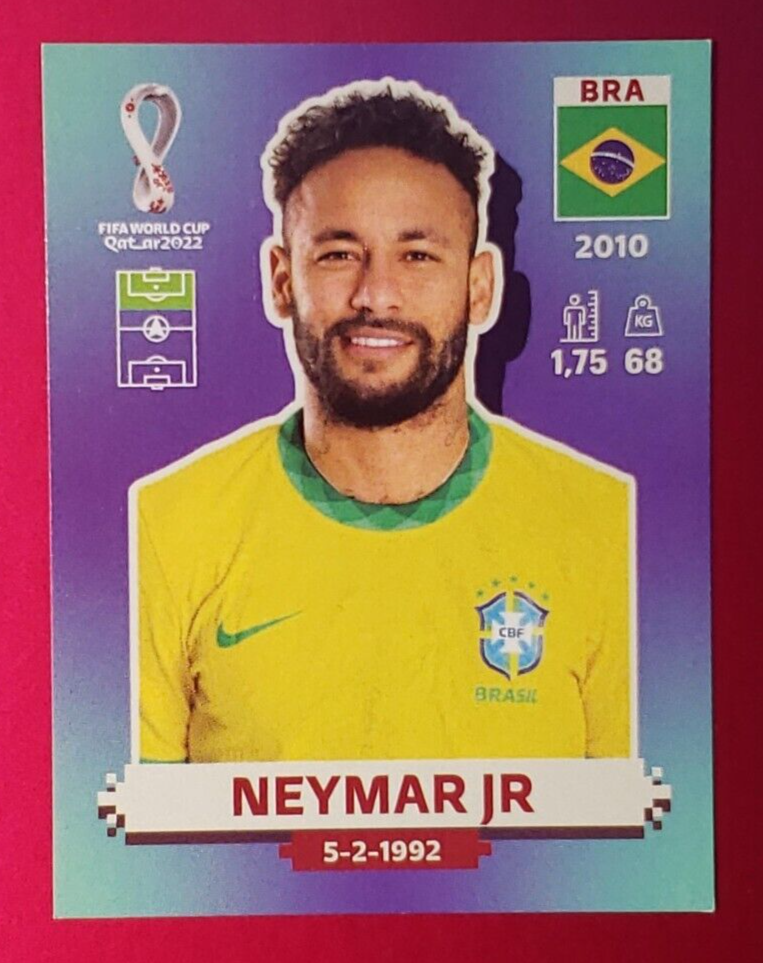 Neymar Jr. #BRA17 Borderless Brazil - 2022 Panini FIFA World Cup