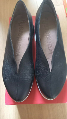 Wonders 38 schwarz Ballerina Talla Leder