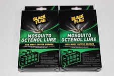 2 PACK - BLACK FLAG - MOSQUITO OCTENOL LURES - FITS MOST ZAPPER BRANDS !!!!!!!!!