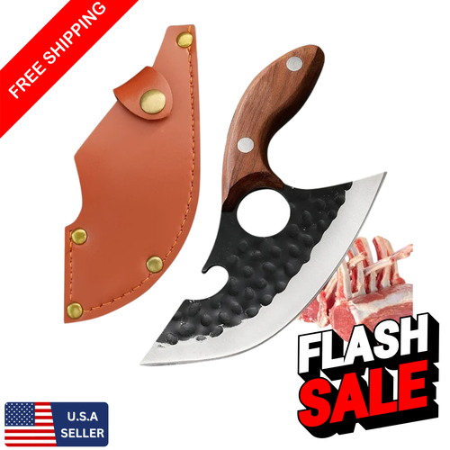 Handmade Chef Cleaver Knife – Meat, Fish, Veg Chopping & Boning Butcher Tool
