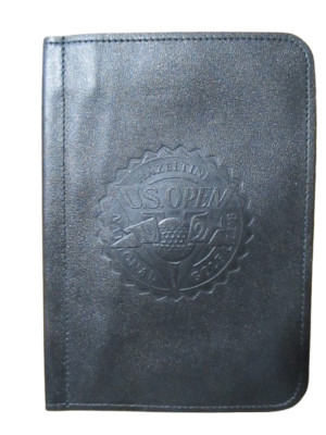 Golf Scorecard Holder Black Leather 1991 US Open Hazeltine Book Score Card Cover