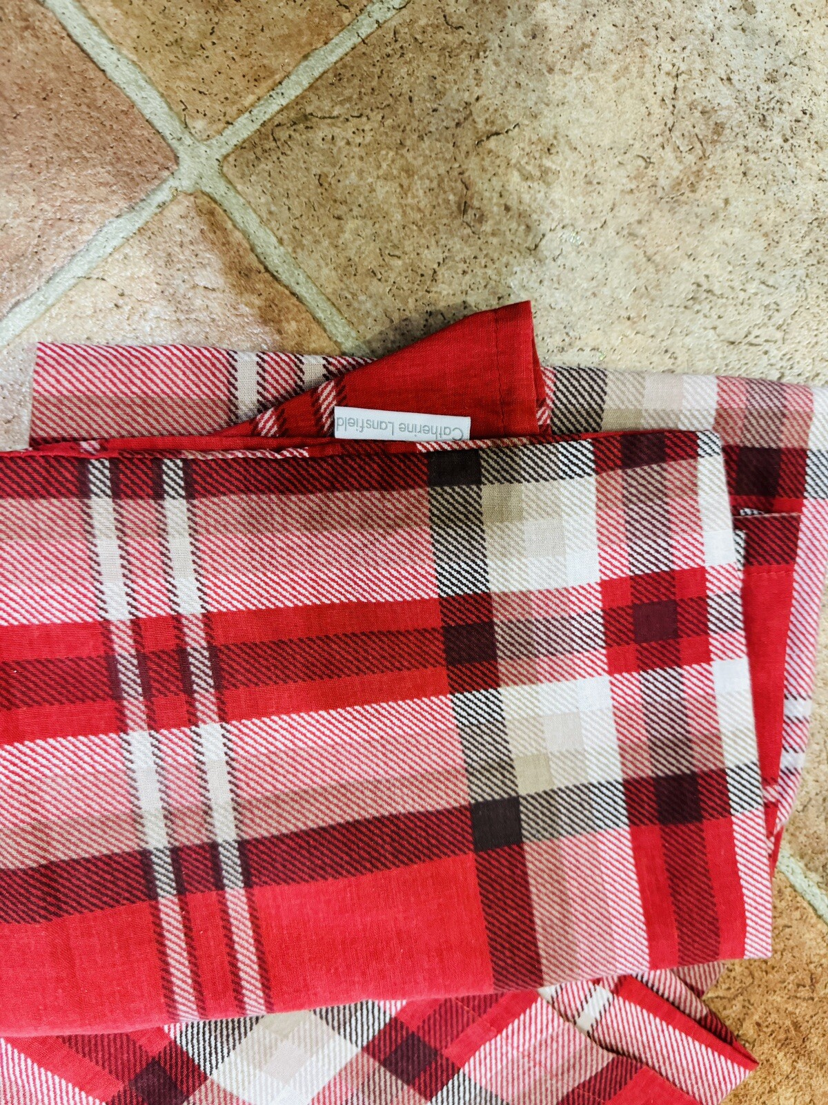 Catherine Lansfield Christmas Checked Tartan Bedding Set King Size