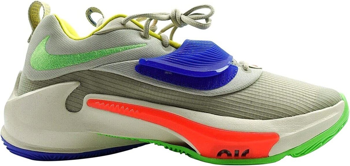 Nike Zoom Freak 3 Blue Green Orange Sz 8 DA0694 100