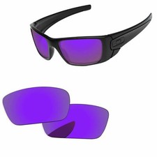 Lenslog Plasma Purple Polarized Replacement Lenses For-Oakley Fuel Cell OO9096