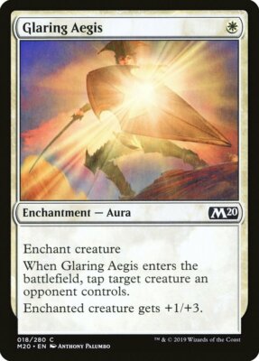 Glaring Aegis - Core Set 2020 (C) - MTG