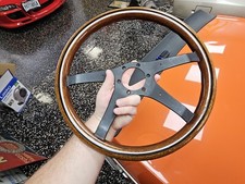 Steering Wheel Bmw Wood Silver Vintage E10 2002 1502 1602 1802 65-76 E9 Steering Wheel Bmw Wood Silver Vintage E10 2002 1502 1602 1802 65-76 E9