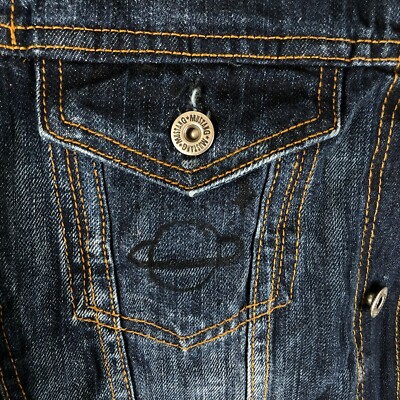 Mustang Mens Vintage Denim Jacket Cotton Dark Wash Blue S | eBay