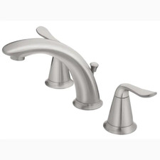Home2O Lana Brushed Nickel 2-Handle 8-in Widespread Bathroom Sink Faucet