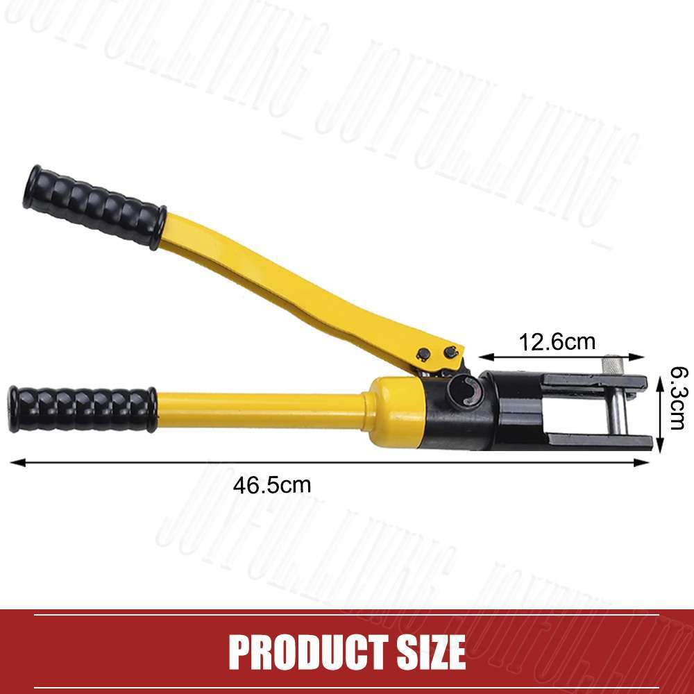 16 Ton Hydraulic Crimper Wire Battery Cable Lug Terminal Crimping Tool
