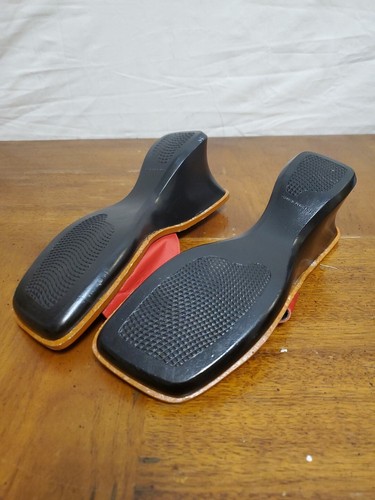 Gama Studios Italian Red Leather Wedge Sandal Shoes Size 6 - Picture 6 of 11
