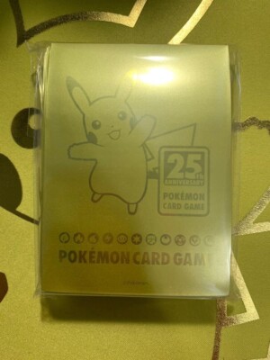 New Pokemon Card Game 25th Anniversary Golden Pikachu Deck Shield