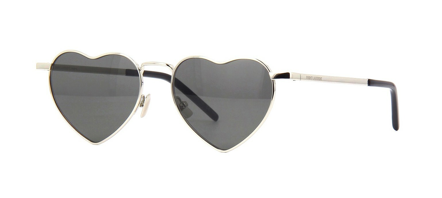 Saint Laurent SL 301 LOULOU occhiali da sole argento grigio (001)