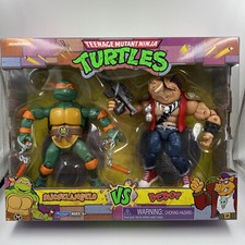 Teenage mutant ninja turtles Action Figures Playmates Michelangelo Vs Bebop TMNT