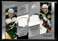 2008-09 SP Game Used Duos Fabrics Gaborik Bouchard 054/100 #AF2-GB