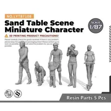 SSMODEL LYT87108 1/87 HO Scale Miniature Character Model Multi pose Figures